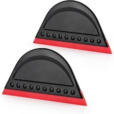 FOSHIO 2 Pack Black Mini Squeegee for Vinyl, Window Tint Car Film Wrap,