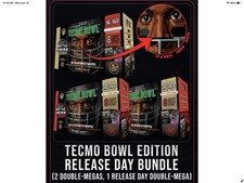 Bo Jackson Battle Arena Tecmo Release Day Bundle 3 Mega Box - 48 Packs! PRESALE