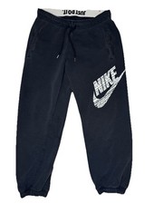 Nike Sweatpants Cuffed Just Do It Size Small Black Red Tag