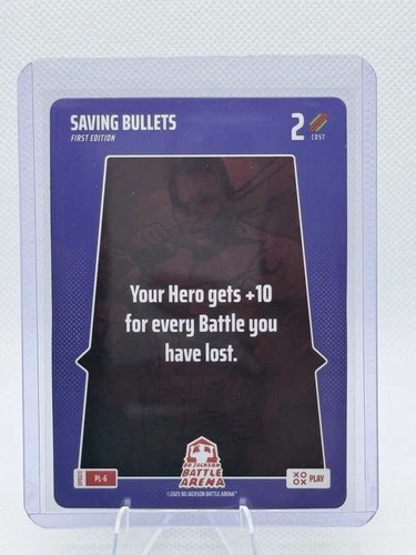 Saving Bullets 2025 Bo Jackson Battle Arena Alpha Update Play Card SSP #PL-6