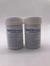 ReliOn Premier Blood Glucose Test  100ct EXP DATE: 11/2025 (without Box) Ref.191