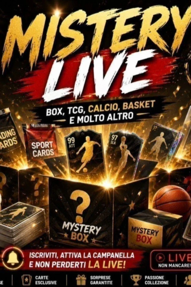 MISTERY LIVE — Box, TCG, Calcio, Basket e Sorprese da Collezione!