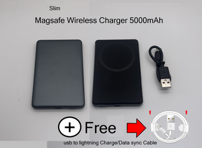 Ultra-Slim MagSafe Ladegerät schnell & mühelos für iPhone Android Qi Wireless