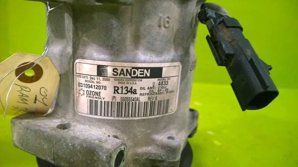 97 98 99 00 01 02 RAM 2500 1500 3500 COMPRESSOR AC GASOLINA FABRICANTE DE EQUIPAMENTO ORIGINAL 3298-12 - Imagem 4 de 4