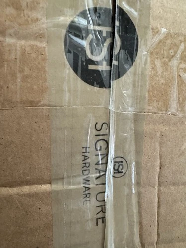 Signature Hardware Ceeley 17" Two-Tier Tempered Glass Bathroom Shelf PolishBrass - Picture 9 of 9