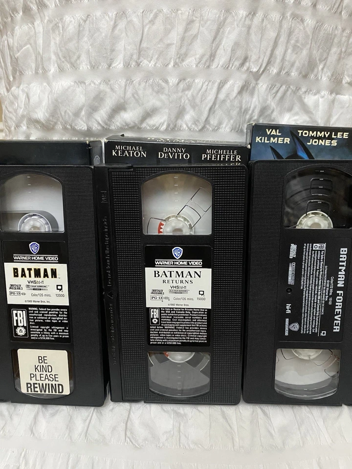 Lot Of 3 Batman Movies VHS Batman, Batman Returns, Batman Forever - Image 4 of 4
