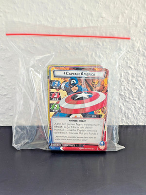 TCG LCG Marvel Champions Captain America Hero Helden Pack Deck Deutsch OOP RAR