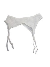 Vintage White Garter Belt Size L