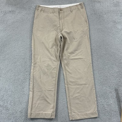 Polo Ralph Lauren Pants Mens 36x32 Beige Straight Leg Preppy Khaki Preformance