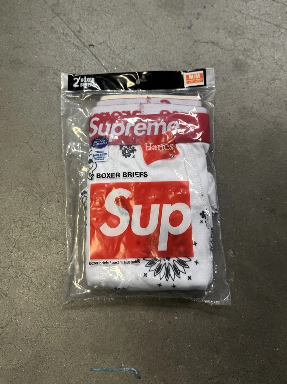 Boxer slip blanc suprême Bandana Hanes taille M