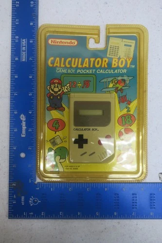 VINTAGE 1993 Nintendo Calculator Boy NEW SEALED Game Boy Pocket Calculator RARE