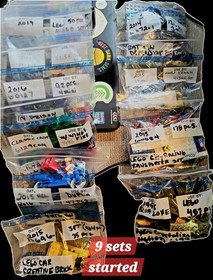 LEGO Bulk Parts Lot 11,571 pcs w/ Minifigures Multicolor Plastic Box