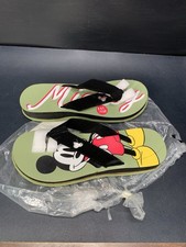 Disney Mickey Mouse Flip Flops Women s Size 9/10 Mickey Cutout Classic Style
