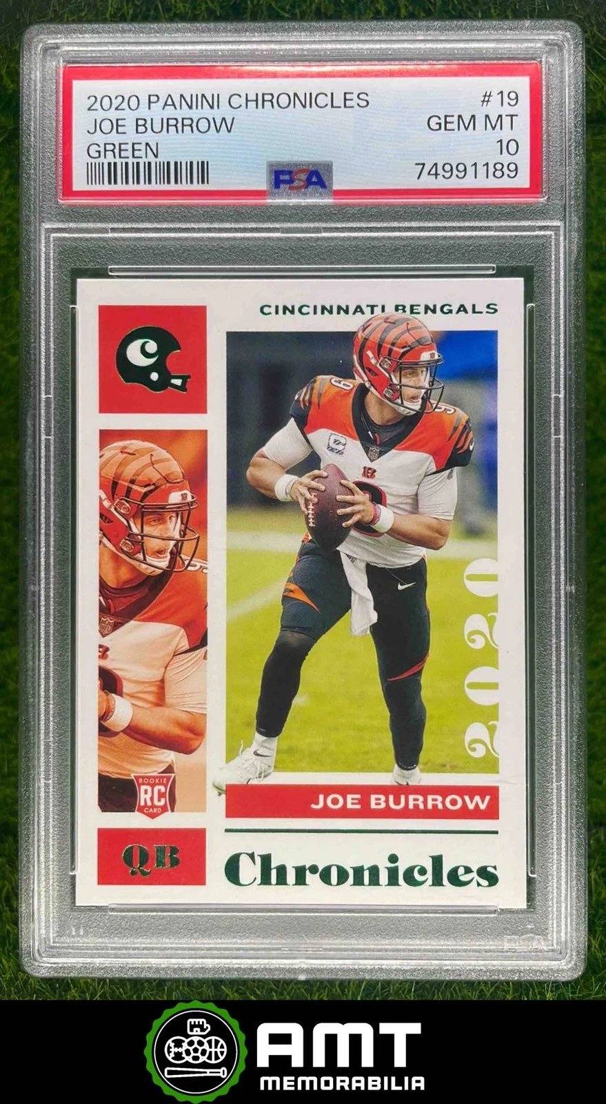 Joe Burrow Panini Chronicles #19 Green