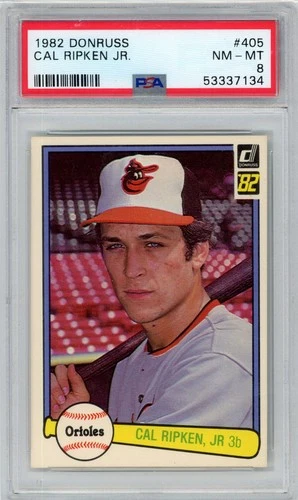 1982 Topps CAL RIPKEN JR. RC Rookie #405 ORIOLES HoF PSA 8 Near Mint-Mint W489