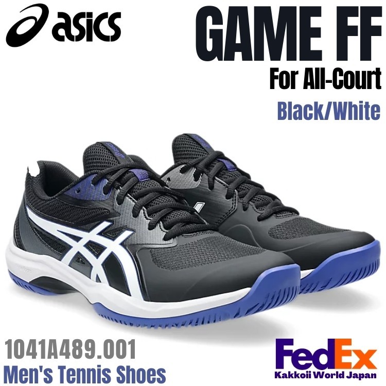 Asics Tennis Shoes GAME FF Black/White For All-Court 2025 NEW!