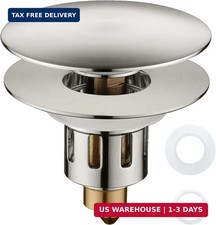 TIORIY Universal Bathroom Sink Stopper - Upgraded Wash Basin Bounce Core Push Ty