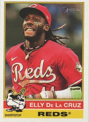 2025 Topps Heritage - Flipped Bat Variation Elly De La Cruz #263