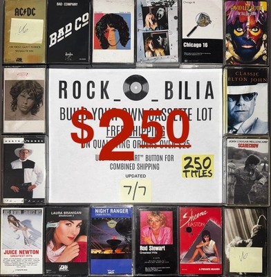 $2.50 CLEARANCE BUY 10 GET FREE SHIPPING BUILD MAKE YOUR OWN LOT CASSETTE TAPES