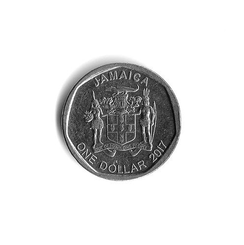 2017 Jamaica - 1 Dollar - 582 - Nickel Clad Steel - 3.6g