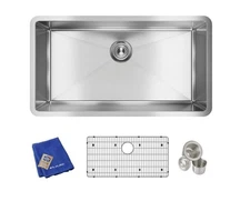 Elkay EFRU311610TC Crosstown 32-1/2" Undermount 33 x 18 x 10, Stainless Steel