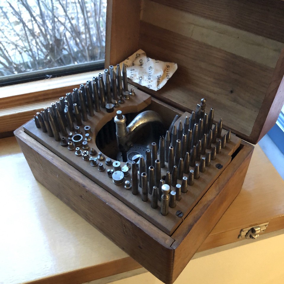 Vintage Watchmakers Staking Set. No Rust And Complete. With Staking ...