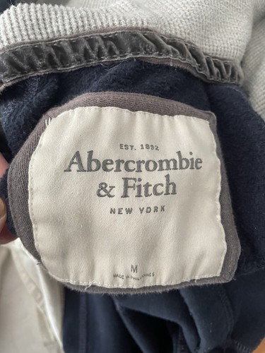 vintage abercrombie and fitch Navy Hoodie Girls M - Picture 9 of 9