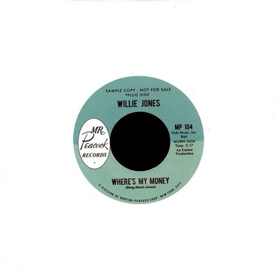Willie Jones - Where's My Money (Vinyl 7'' - 2023 - UK)