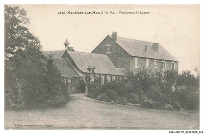 CAR-ADPP7-0441-35 - MONTFORT-SUR-MEU - Pensonnat Sait Lazare