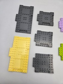 LEGO 15264 18992 Raised Base Plate w/ Cutouts Ledge 8x8x.7 8x16x2/3 Lot x9