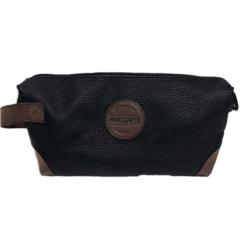 MANSCAPED The Shed Premium Quality Travel/ Storage Bag, Black- Brown