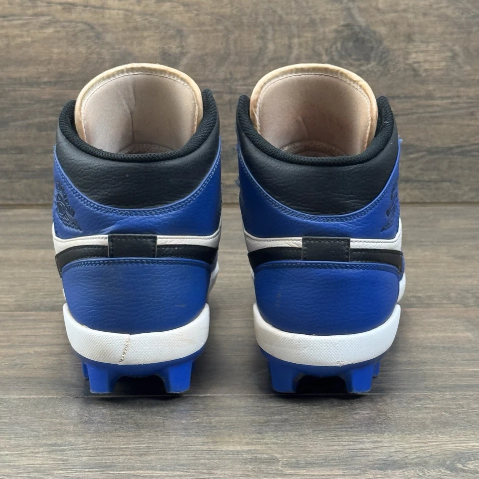 Botines de béisbol Nike Air Jordan 1 para hombre 9 retro MCS juego real negro blanco Foto 3 de 4