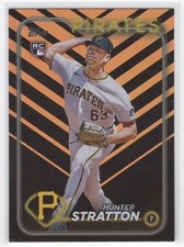 #US348 2024 Topps HOLIDAY Hunter Stratton RC Pittsburgh Pirates