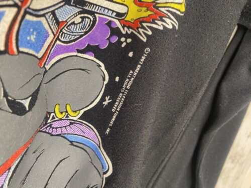 RARE Vintage 1993 Biker Mice From Mars Kids Child’s T-Shirt Black Rare - Picture 3 of 8