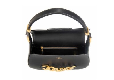 Valentino V Logo Chain Shoulder Bag, BLK (1W2B0K80ZHF