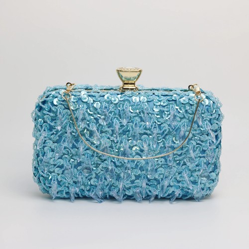 Evening Bags Crystal Women's Clutch Purse Dinner Handbag Metal Handle Bags - 第 16/33 張圖片