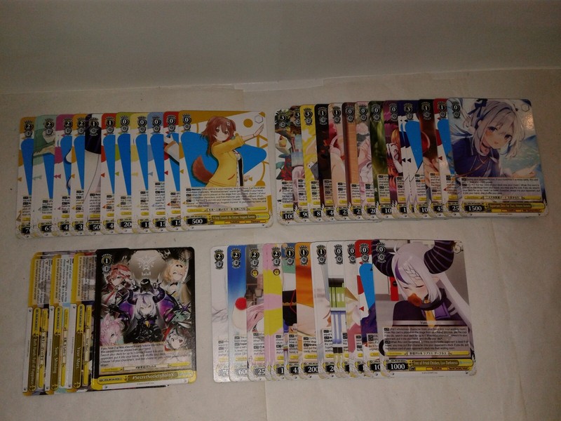 Weiss Schwarz hololive production Vol 2 booster pack base play set x4 w/ rares