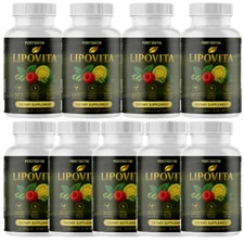 Lipovita Nutritional Support for Energy & Metabolism Supplement, 9 Bottles