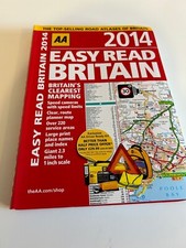 AA 2014 Easy Read Britain Map Book Road Atlas