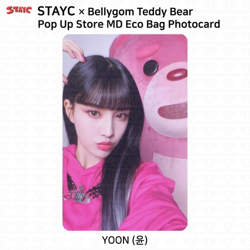 StayC x Bellygom Teddybär Pop Up Store Offizieller MD Becher Öko Tasche Fotokarte KPOP - Bild 51 von 72