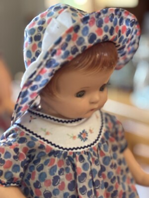 Effanbee ''PATSY ANN'' 1930sAll Composition Doll 19'' Outfit Hat Shoes Pat. Pending