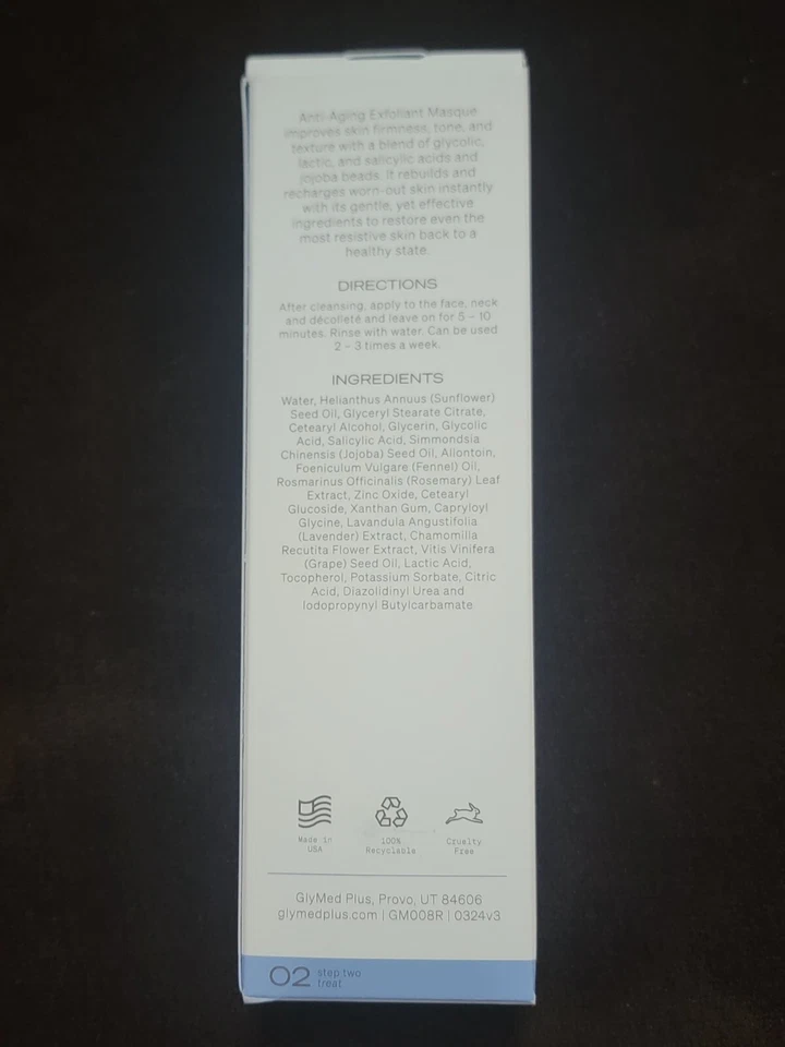 GlyMed Plus Age Management Anti-Aging Exfoliant Masque (4 oz | 118 ml) - Image 2 of 3