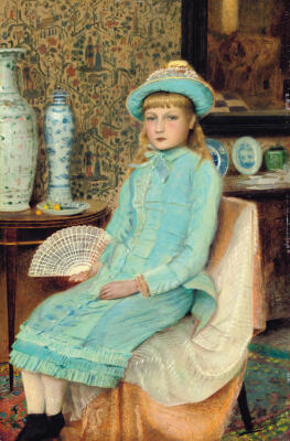 John Grimshaw Blue Belle 1877 17''x 22'' Archival Art Print