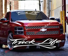 Truck Life Windshield Decal Sticker La Mamalona Fits Sierra Silverado Ram GMC