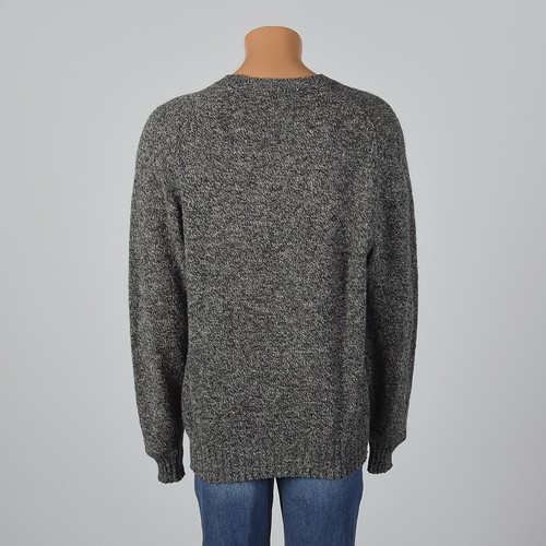Maglione 2XL anni '80 Burberry da uomo grigio lavorato a maglia lana pull over 80 vintage - Foto 2 di 7
