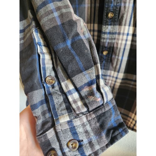 Carhartt Uomo Original Fit Manica Lunga Plaid Lavoro Flanella-XL - Foto 3 di 9