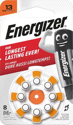 Energizer 8er Hörgerätebatterie Zinc-Air ENR EZ E301431603 Turn & Lock (13)