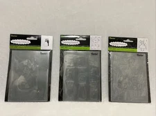 Lot of 3 Darice Embossing Folders Fairy, Jars, Bride And Groom NEW SEALED