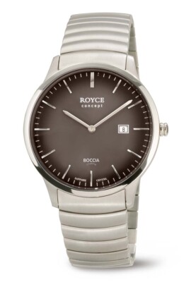 Boccia Titanium Royce 3645-04 Herrenuhr aus Titan mit Saphirglas Ø40mm