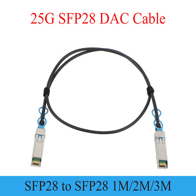 1PCS 25G SFP28 DAC Copper Cable 1m/2m/3m High Speed   Fiber Optic Cable